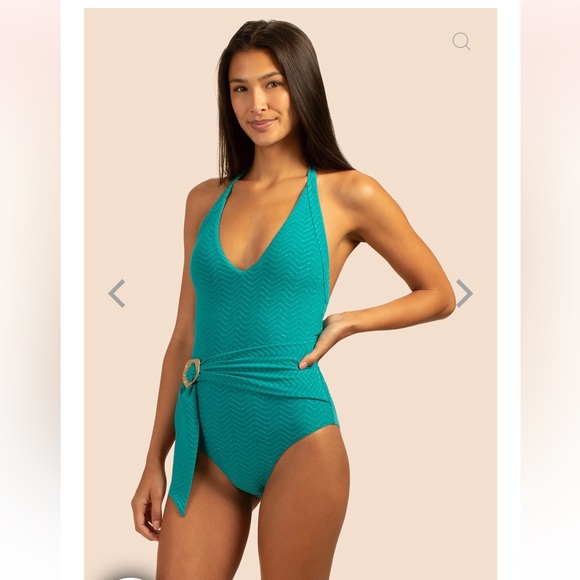 NWT TRINA TURK EMPIRE HALTER ONE PIECE - Picture 8 of 14